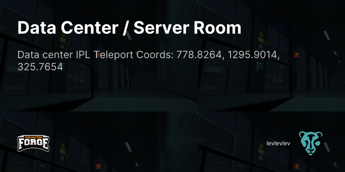 Pleb Masters Forge Hub Data Center Server Room